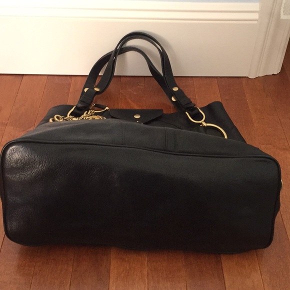 JUICY COUTURE real black leather bag with gold - Picture 8 of 8